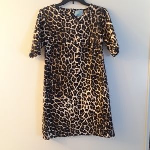 Cece leopard lady-like shift